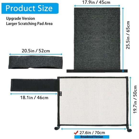 Cat Scratch Furniture Protector from Cat Scratching Couch Arm Sofa Corner - Picture 3 of 7